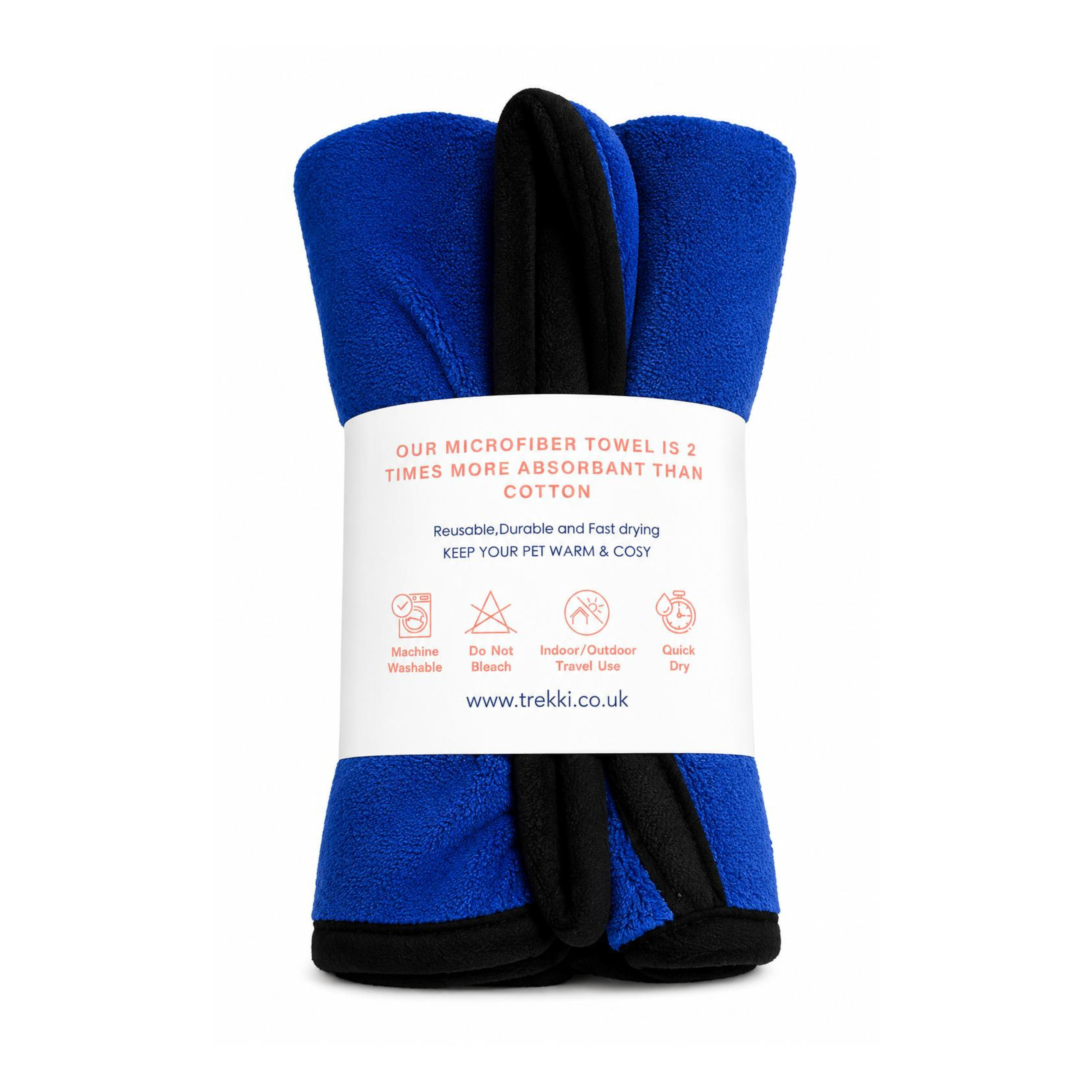 TREKKI Premium 500 GSM Microfibre Dog Towel