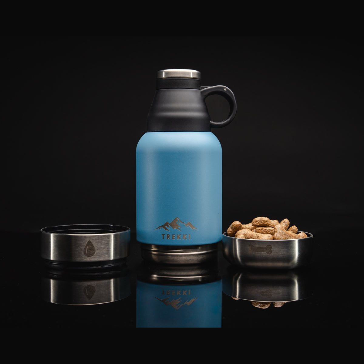 TREKKI 3 in 1 Water Bottle for Dogs including Buddy Bag