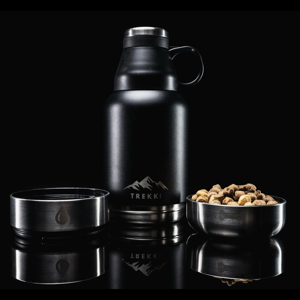 TREKKI 3 in 1 Water Bottle for Dogs including Buddy Bag