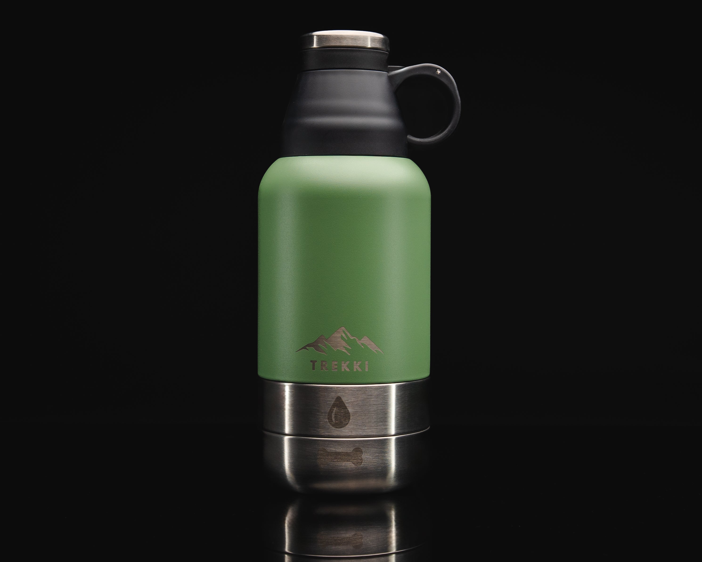 TREKKI - 3 in 1 Water Bottle for Dogs including Buddy Bag