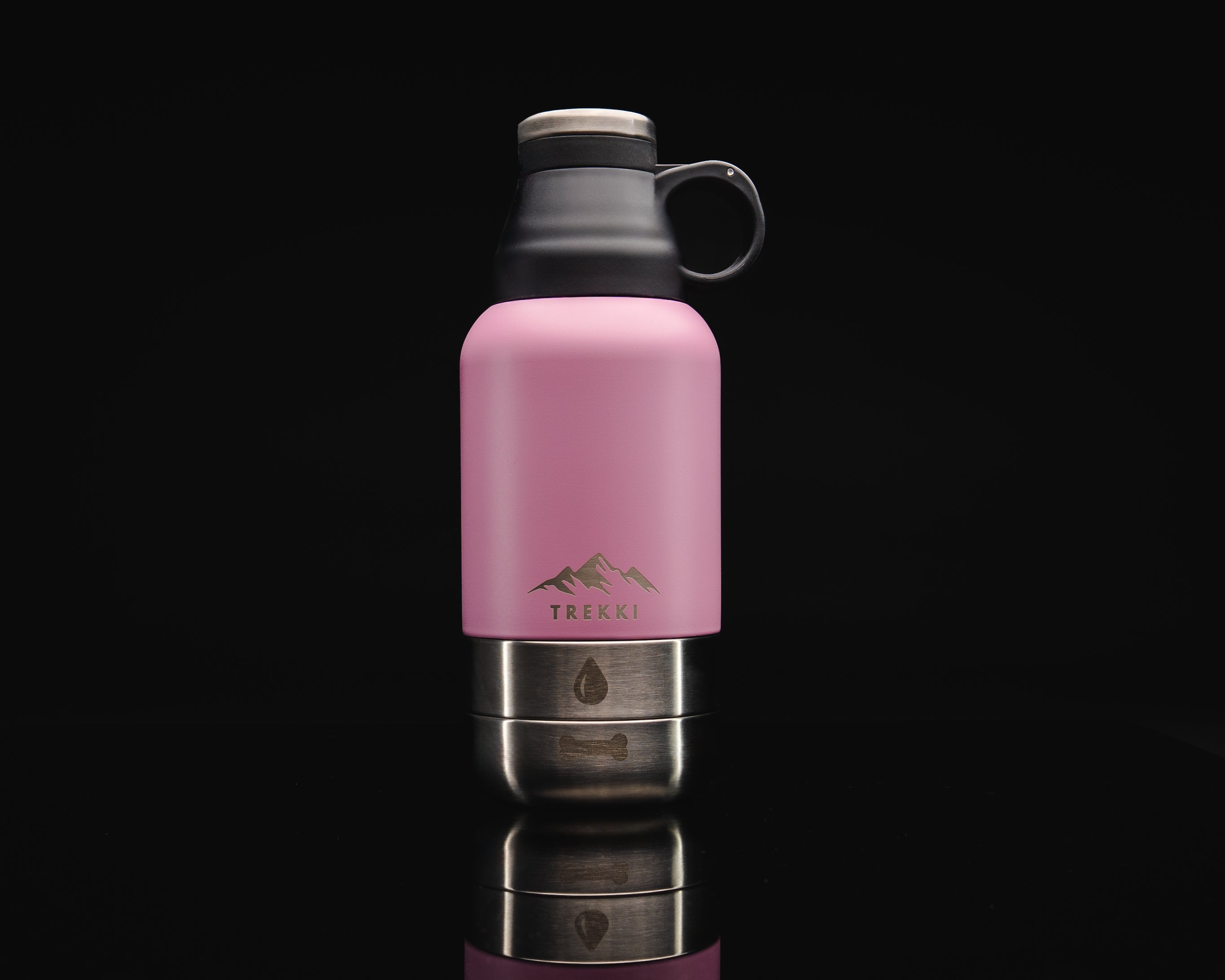 TREKKI - 3 in 1 Water Bottle for Dogs including Buddy Bag