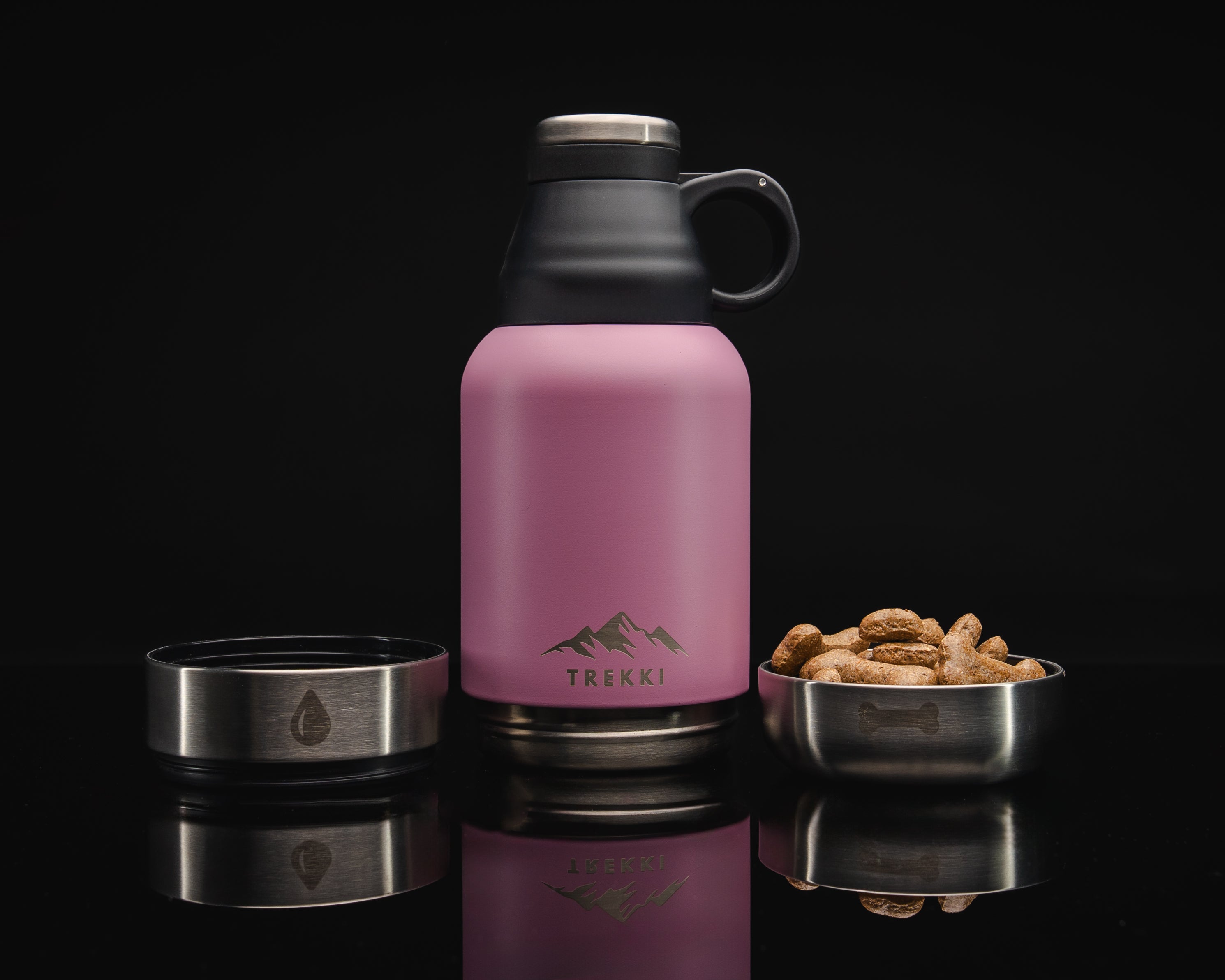 TREKKI - 3 in 1 Water Bottle for Dogs including Buddy Bag