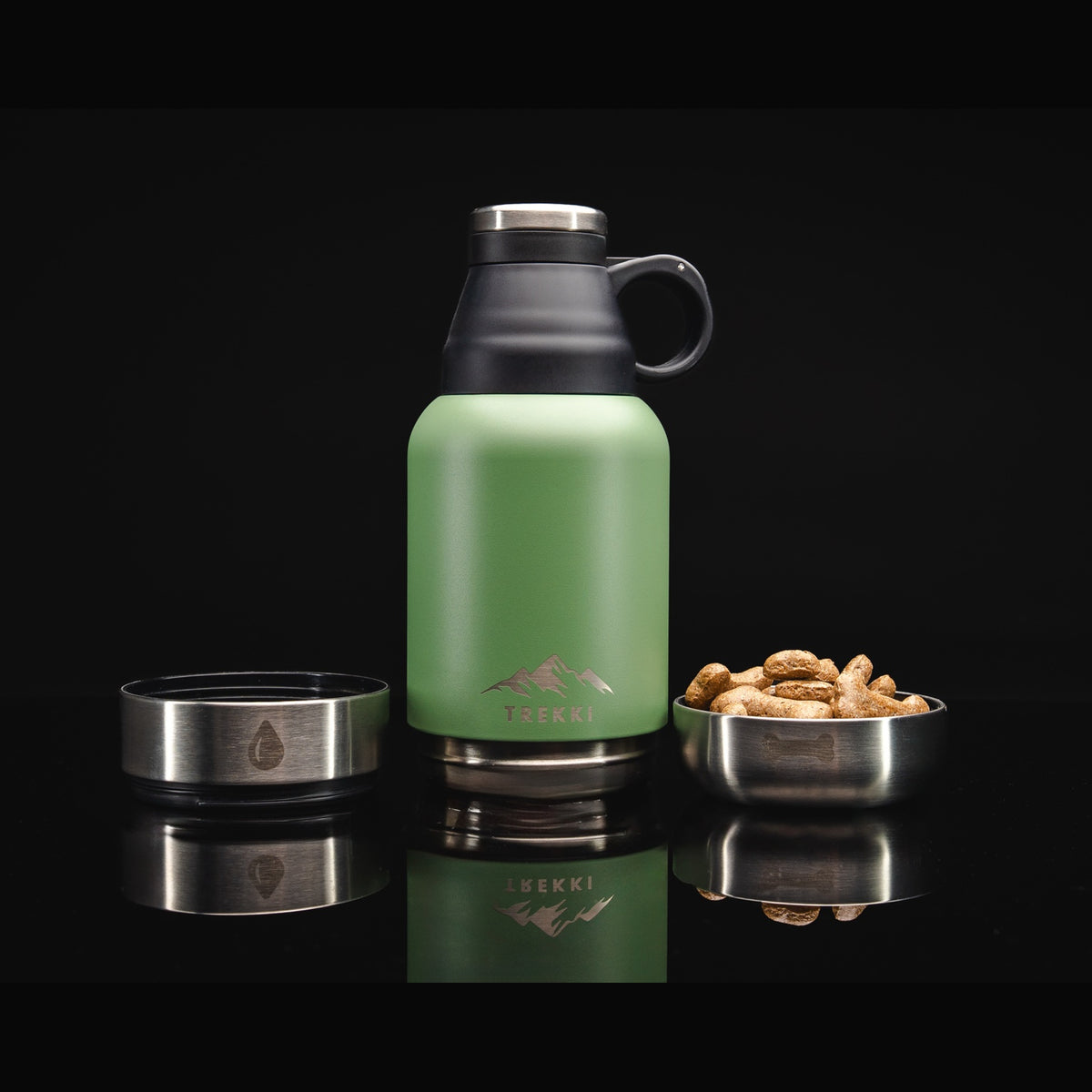 TREKKI 3 in 1 Water Bottle for Dogs including Buddy Bag