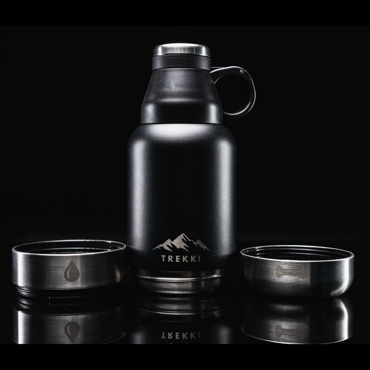 TREKKI 3 in 1 Water Bottle for Dogs including Buddy Bag