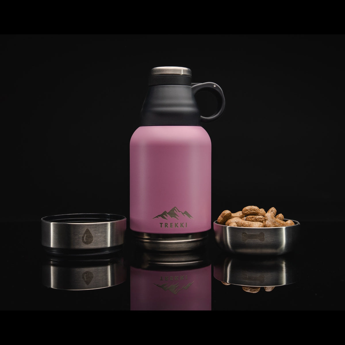 TREKKI 3 in 1 Water Bottle for Dogs including Buddy Bag