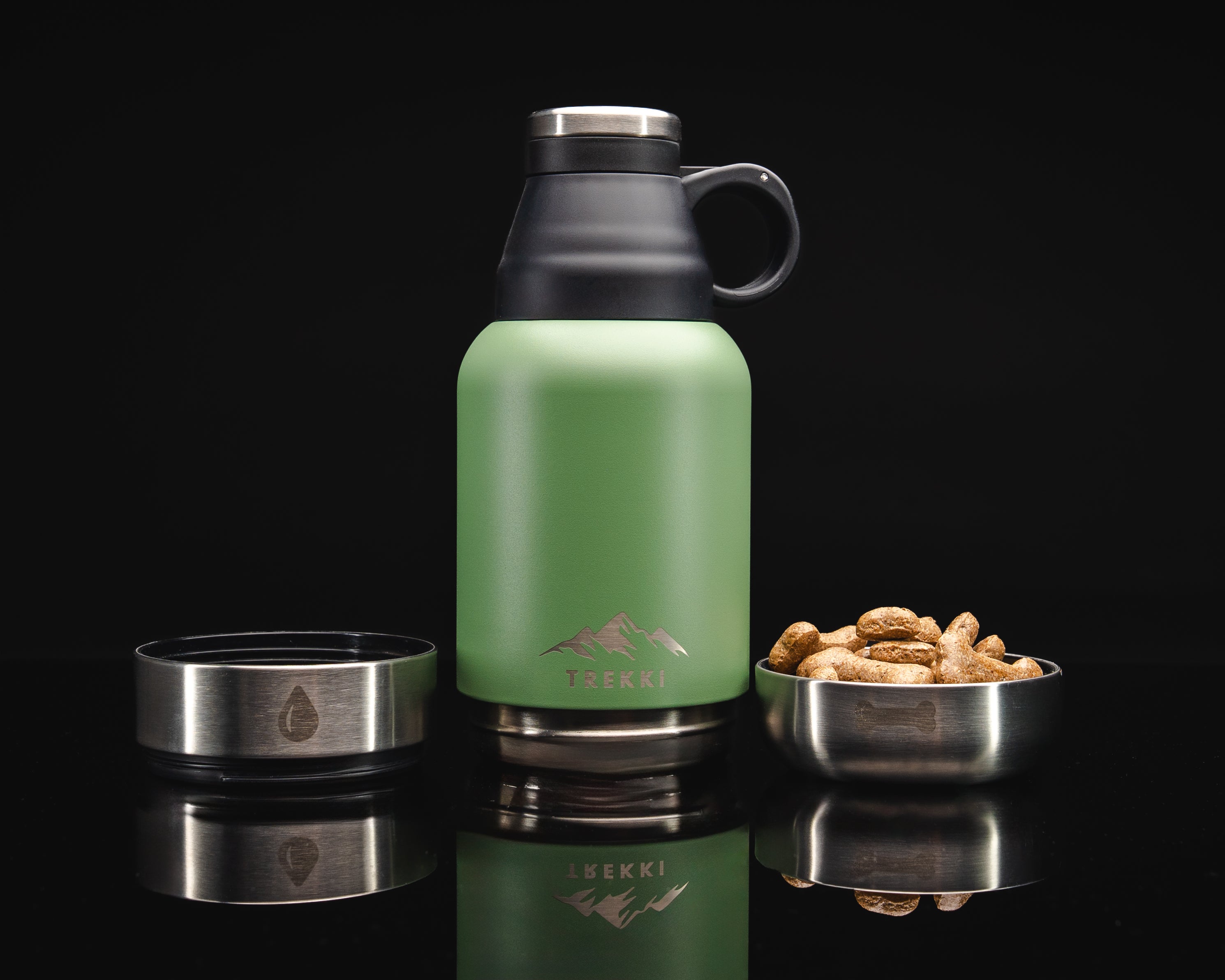 TREKKI - 3 in 1 Water Bottle for Dogs including Buddy Bag