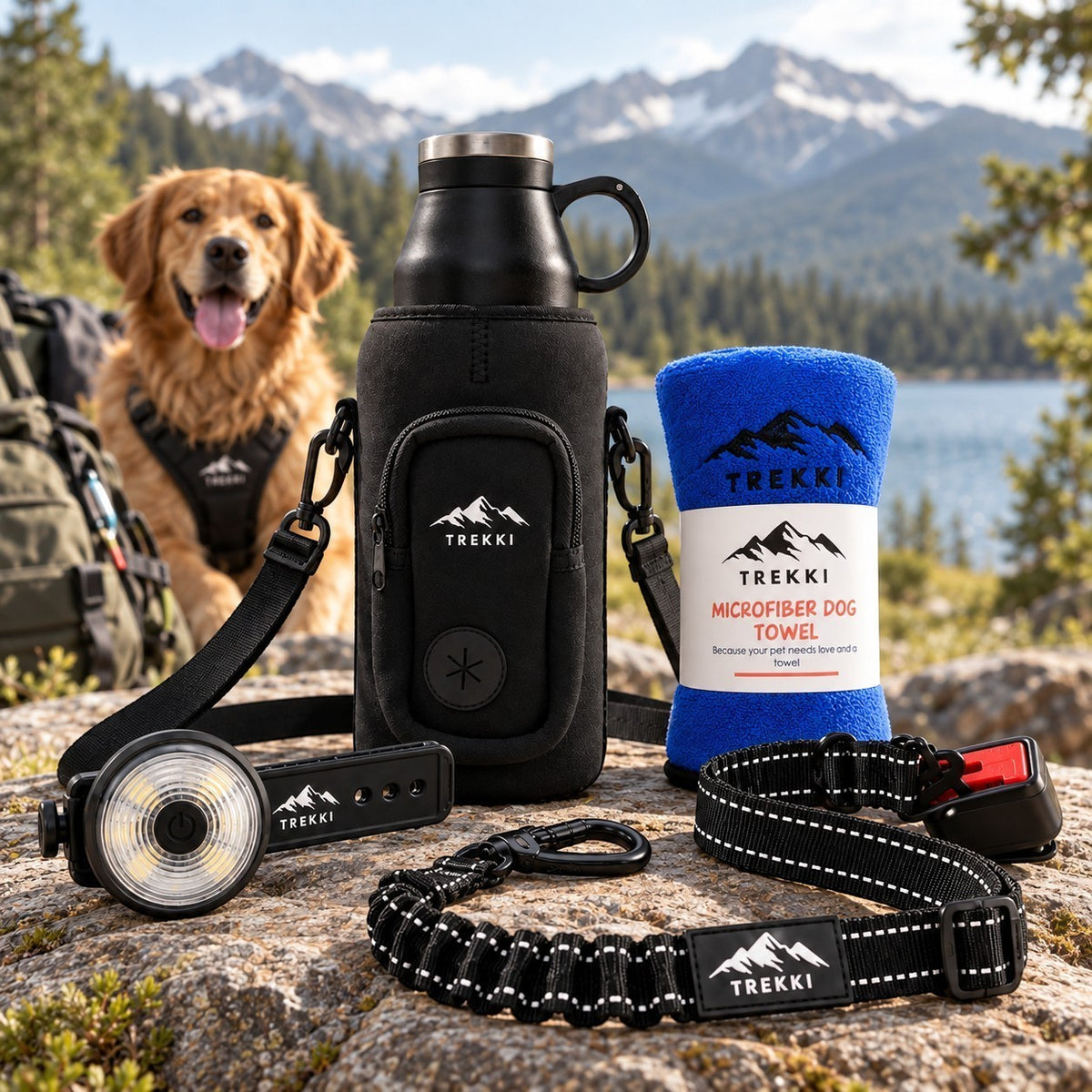 Trekki Complete Adventure Bundle – 4 Dog-Walking Essentials