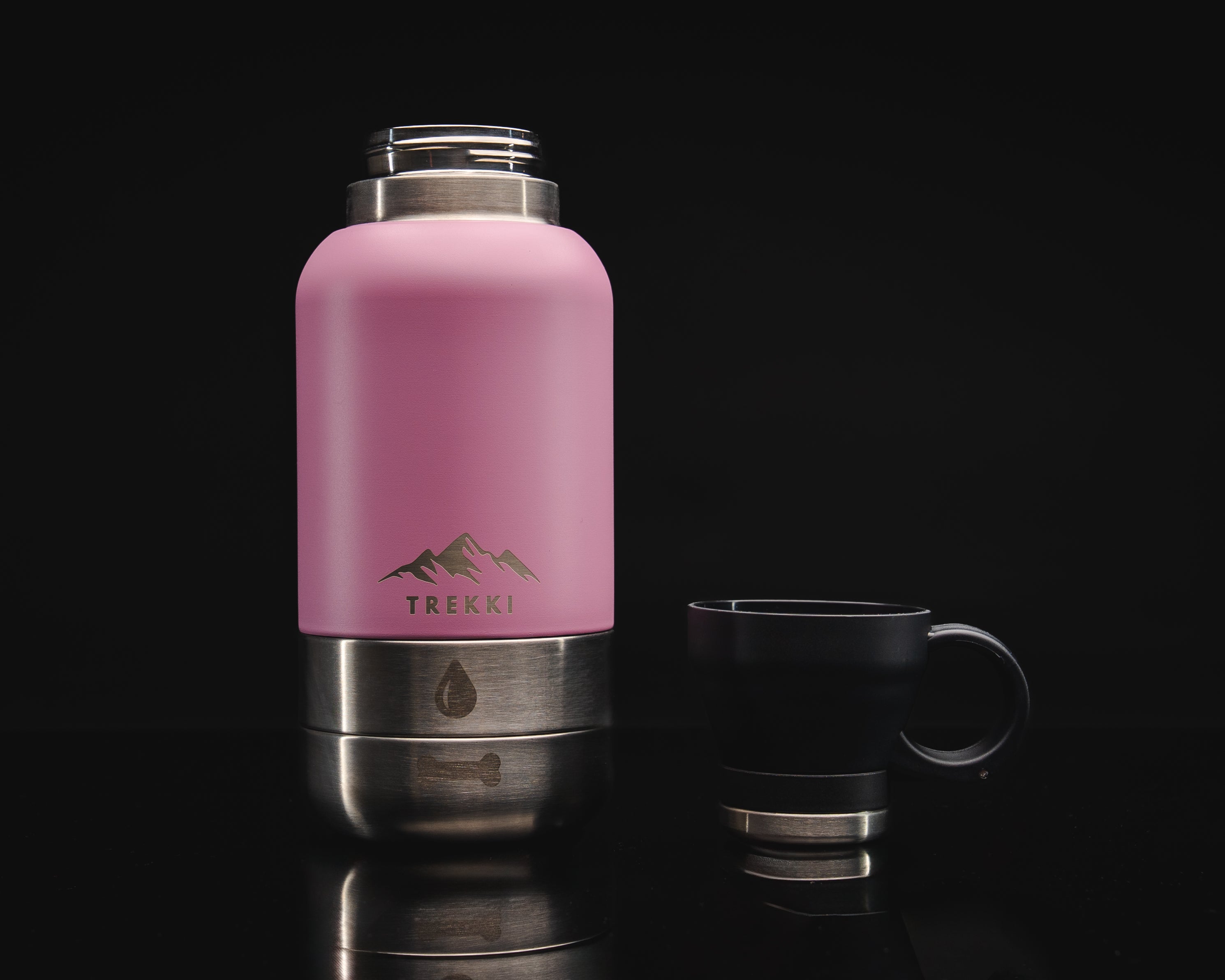 TREKKI - 3 in 1 Water Bottle for Dogs including Buddy Bag