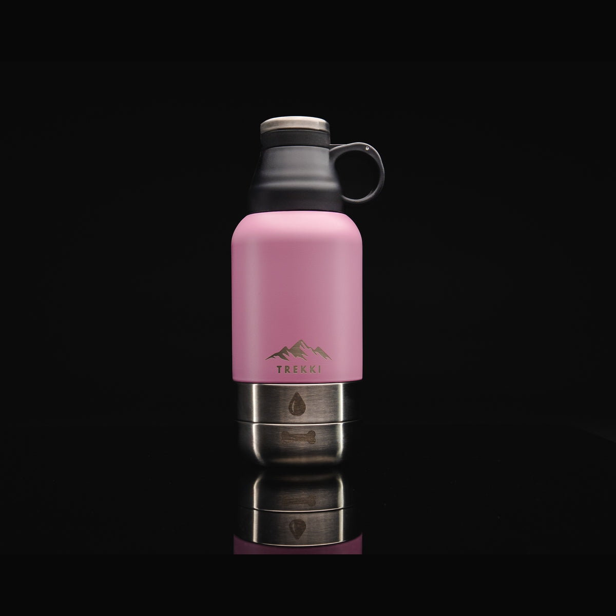 TREKKI 3 in 1 Water Bottle for Dogs including Buddy Bag